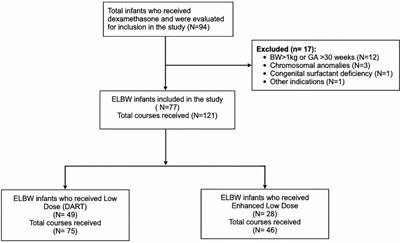 Comparing low-dose (DART) and enhanced low-dose dexamethasone regimens in preterm infants with bronchopulmonary dysplasia